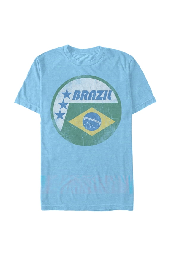 Men's Lost Gods Brazil Flag Circle  Graphic T-Shirt
