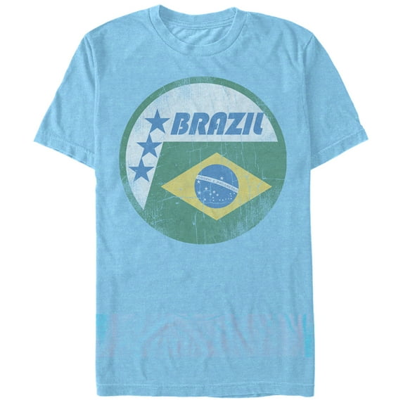 Men's Lost Gods Brazil Flag Circle Graphic T-Shirt