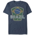 thumbnail image 1 of Men's Lost Gods Brazil Flag Stars  Graphic Tee Navy Blue Heather Large, 1 of 3