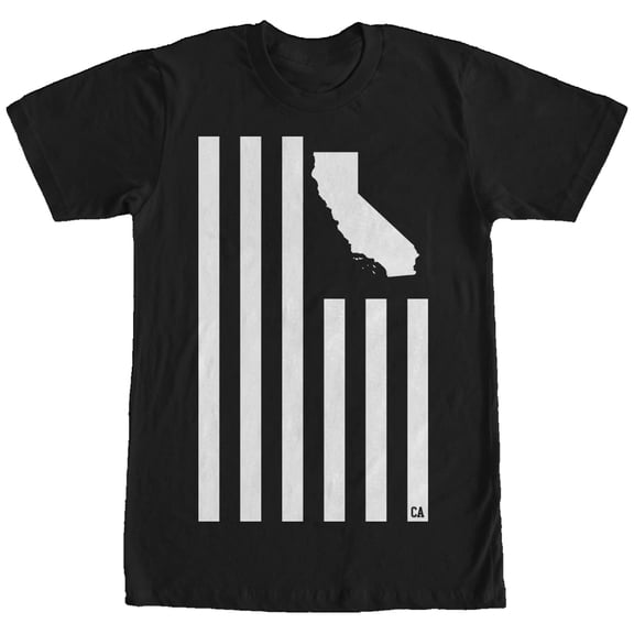 Men's Lost Gods California American Flag Graphic Tee Black Large