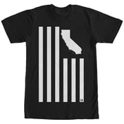 Mens Lost Gods California American Flag Graphic Tee Black Large