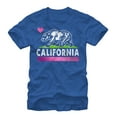 thumbnail image 1 of Men's Lost Gods California Bear Heart Graphic Tee Royal Large, 1 of 4