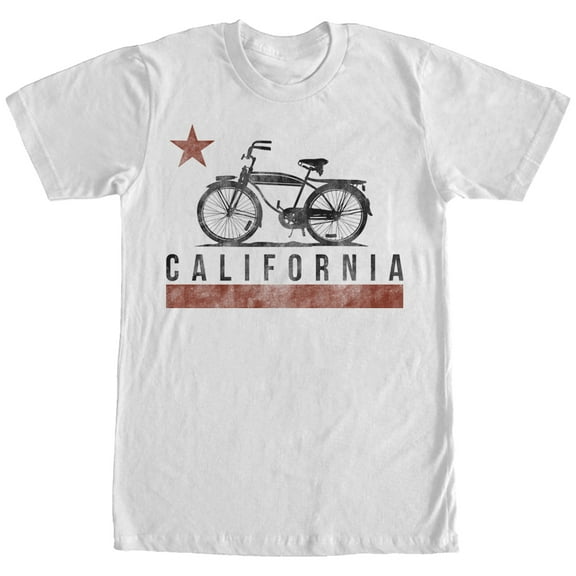 Men's Lost Gods California Bike  Graphic Tee White 2X Large