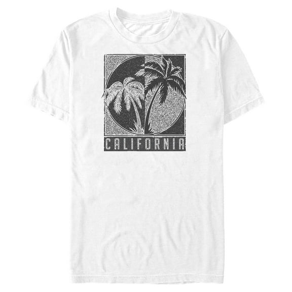 Men's Lost Gods California Black and White Palm Trees Graphic T-Shirt Big & Tall