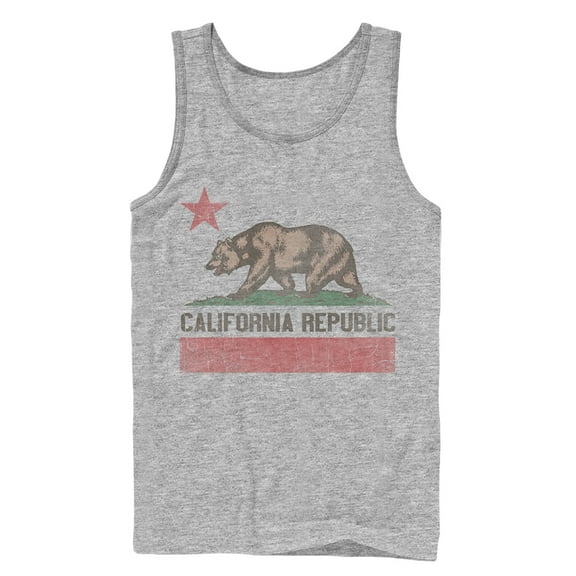 Men's Lost Gods California Flag  Tank Top Athletic Heather Large