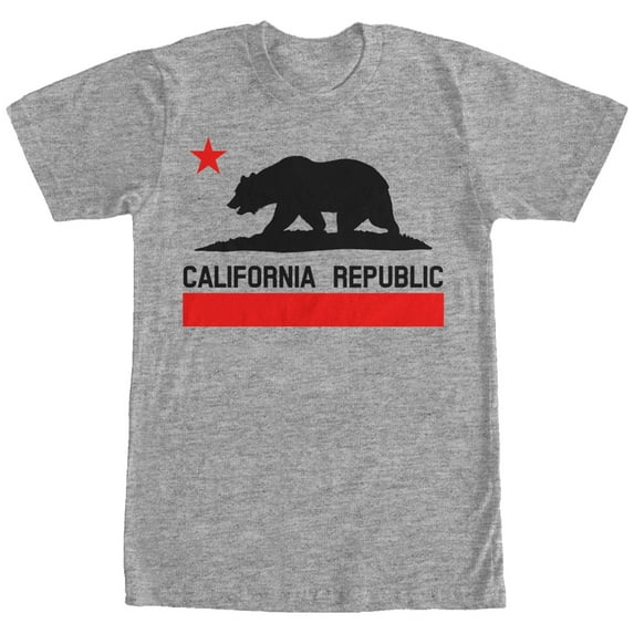 Men's Lost Gods California Republic Graphic Tee Athletic Heather Small