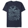 thumbnail image 1 of Men's Lost Gods Camping Line Art  Graphic Tee Navy Blue X Large, 1 of 4