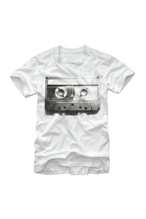 Men's Lost Gods Cassette Tape Graphic Tee White 2X Large