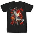 thumbnail image 1 of Men's Lost Gods Cat Has Mad Explosive Pong Skills  Graphic Tee Black Large, 1 of 4