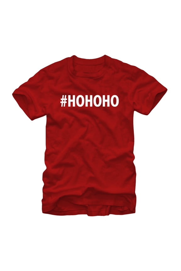 Men's Lost Gods Christmas Hashtag Ho Ho Ho  Graphic Tee Red Small