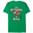 thumbnail image 1 of Men's Lost Gods Christmas Santa Struggle is Real  Graphic Tee Kelly Heather Medium, 1 of 3