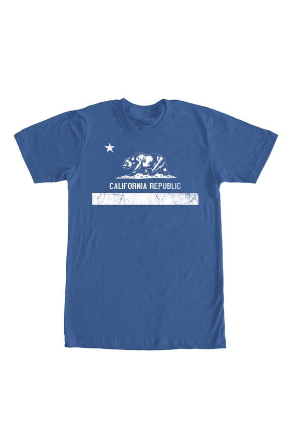 Men's Lost Gods Classic California Republic Bear Graphic Tee Royal Medium