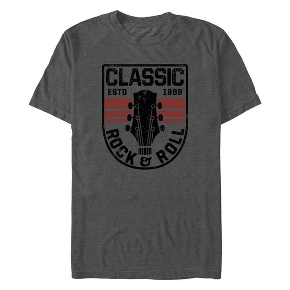 Men's Lost Gods Classic Rock & Roll Badge  Graphic T-Shirt