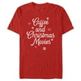 thumbnail image 1 of Men's Lost Gods Coffee and Christmas Movies Distressed  Graphic Tee Red Small, 1 of 5