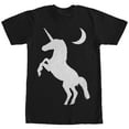 thumbnail image 1 of Men's Lost Gods Crescent Moon Unicorn  Graphic Tee Black X Large, 1 of 4