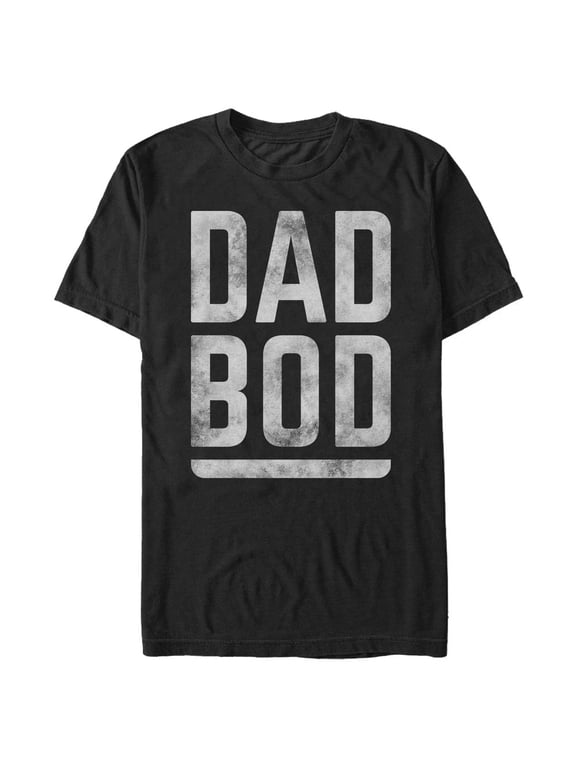 Men's Lost Gods Dad Bod Graphic Tee Black Large