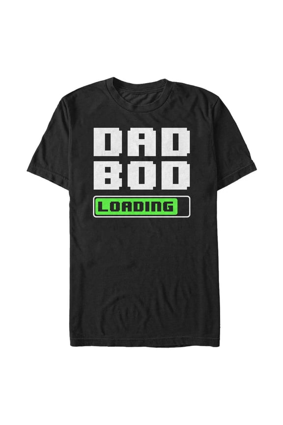 Men's Lost Gods Dad Bod Loading Graphic Tee Black Medium