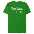 thumbnail image 1 of Men's Lost Gods Dear Santa, I Tried  Graphic Tee Kelly Green X Large, 1 of 5
