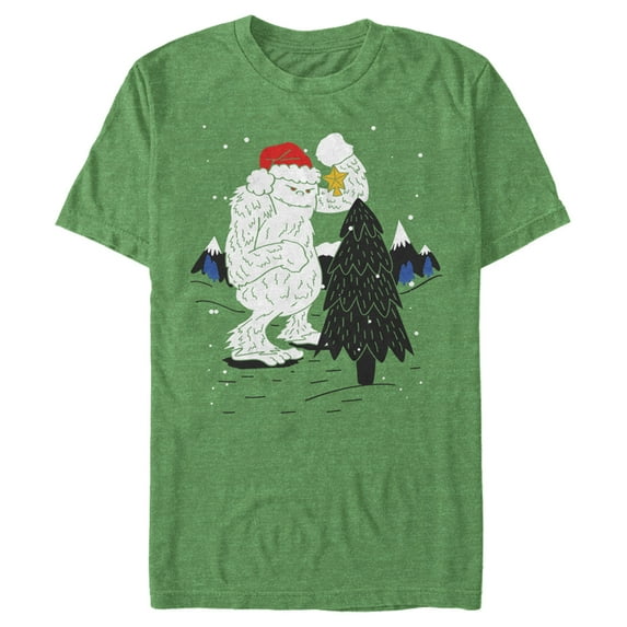 Men's Lost Gods Decorating wth Yeti Graphic Tee Kelly Green X Large