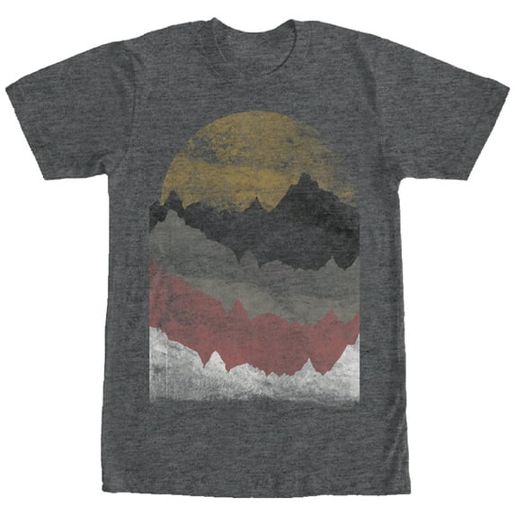 Men's Lost Gods Desert Landscape Graphic Tee Charcoal Heather 2X Large