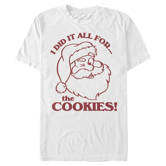 Men's Lost Gods Did it For the Cookies Graphic Tee White 2X Large