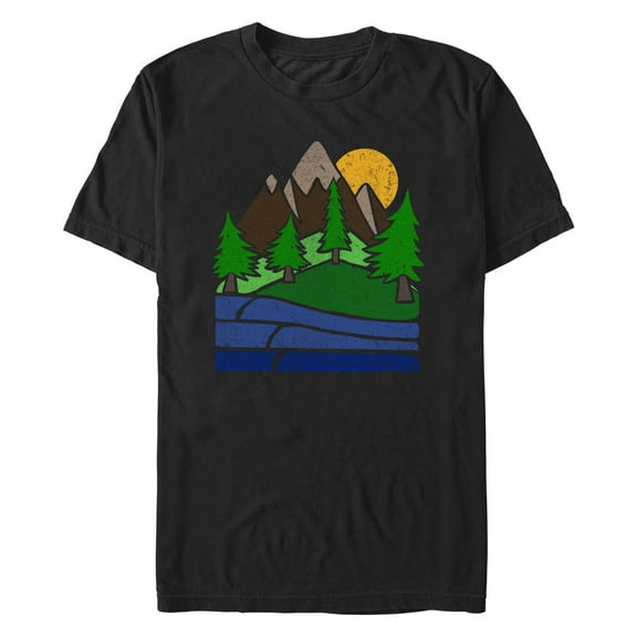 Men's Lost Gods Distressed Forest  Graphic T-Shirt