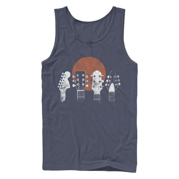 Men's Lost Gods Distressed Guitar Heads  Tank Top