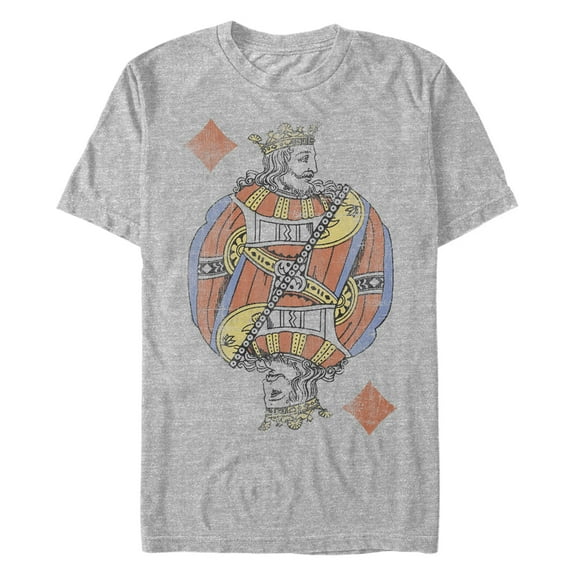 Men's Lost Gods Distressed King of Diamonds Graphic T-Shirt