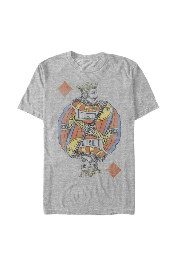 Men's Lost Gods Distressed King of Diamonds Graphic T-Shirt