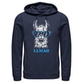 thumbnail image 1 of Men's Lost Gods Distressed Laughing My Llama Off  Pull Over Hoodie, 1 of 4