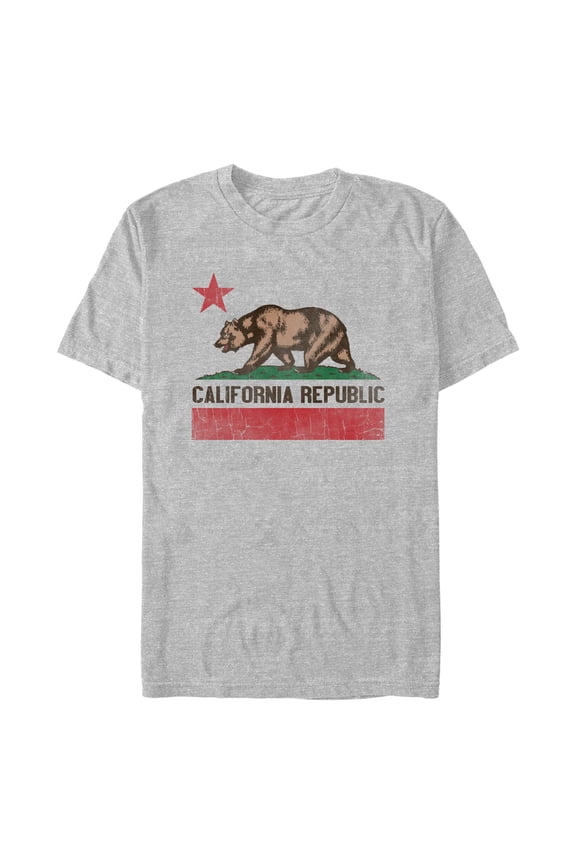 Men's Lost Gods Distressed Republic Bear  Graphic T-Shirt