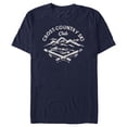 thumbnail image 1 of Men's Lost Gods Distressed Ski Club  Graphic Tee Navy Blue 2X Large, 1 of 5