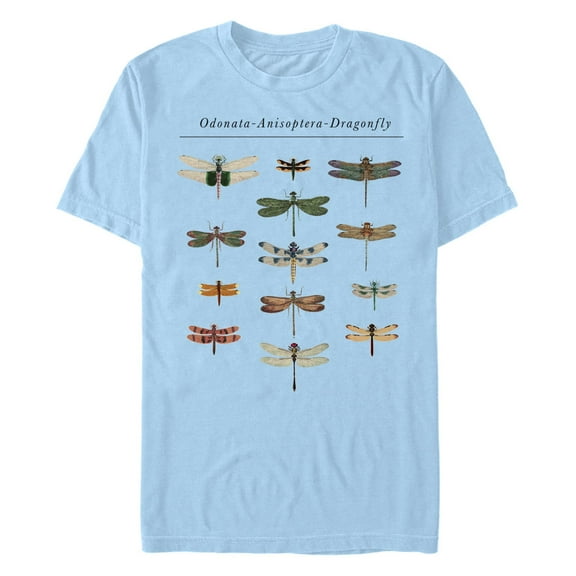 Men's Lost Gods Dragonfly Types  Graphic T-Shirt