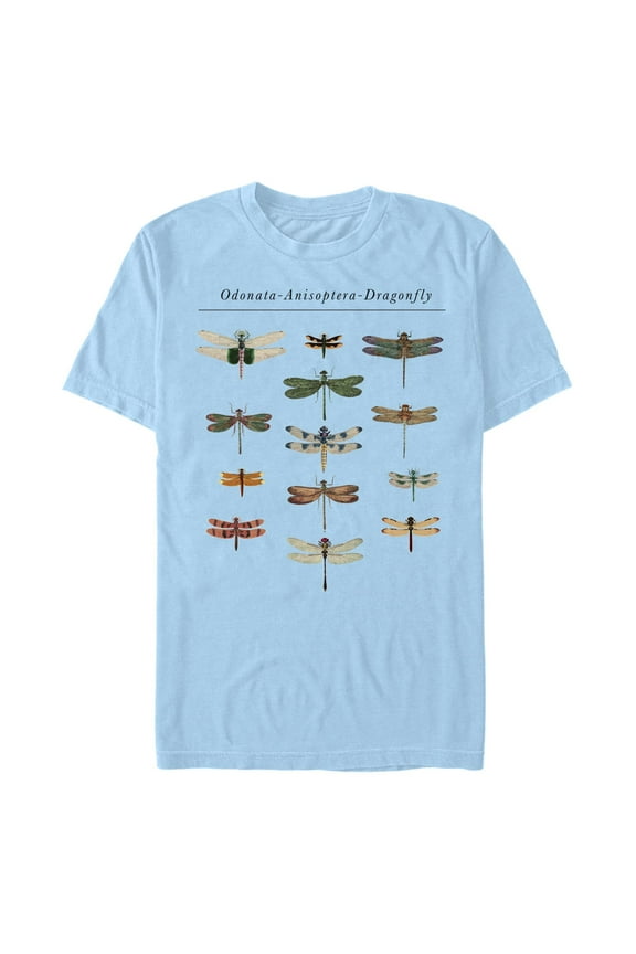 Men's Lost Gods Dragonfly Types  Graphic T-Shirt
