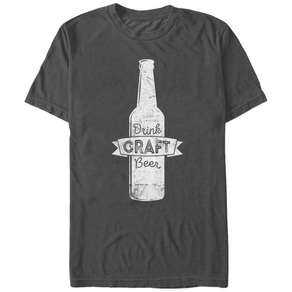 Men's Lost Gods Drink Craft Beer  Graphic Tee Charcoal 2X Large