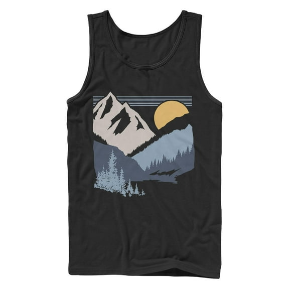 Men's Lost Gods Dusk Valley Sunset  Tank Top