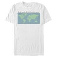 thumbnail image 1 of Men's Lost Gods Earth Map  Graphic Tee White Medium, 1 of 4