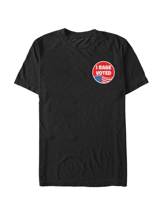 Men's Lost Gods Election I Rage Voted Graphic Tee Black 2X Large