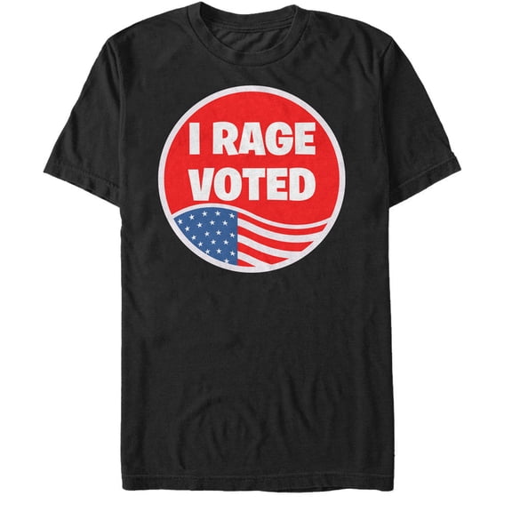 Men's Lost Gods Election I Rage Voted  Graphic Tee Black Large