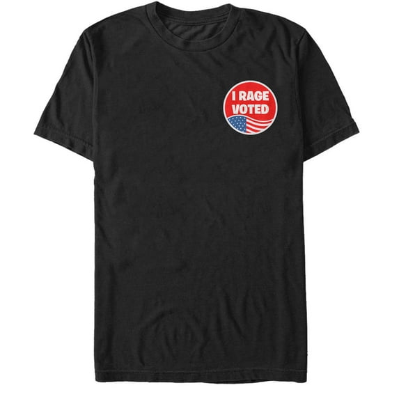 Men's Lost Gods Election I Rage Voted Graphic Tee Black Large