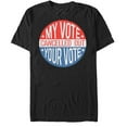 thumbnail image 1 of Men's Lost Gods Election My Vote Cancelled Out Your Vote  Graphic Tee Black 3X Large, 1 of 4