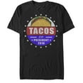 thumbnail image 1 of Men's Lost Gods Election Tacos for President 2016  Graphic Tee Black 5X Large, 1 of 4