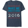 thumbnail image 1 of Men's Lost Gods Election Wake Me When It's Over 2016  Graphic Tee Navy Blue Heather Medium, 1 of 3