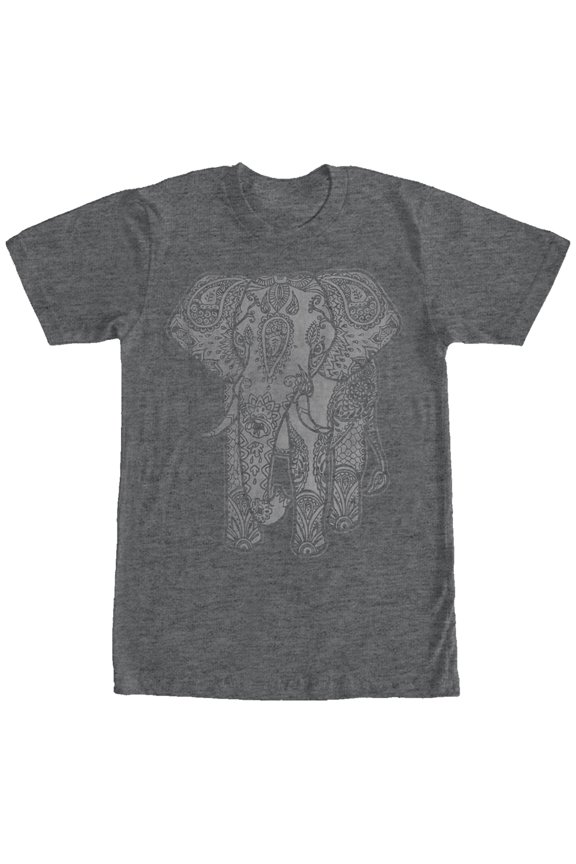Men's Lost Gods Elephant Print Graphic Tee Charcoal Heather Medium