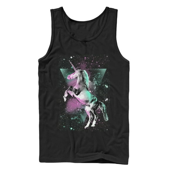 Men's Lost Gods Epic Unicorn Tank Top Black Medium