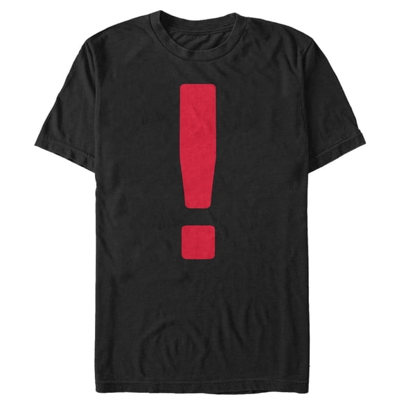 Men's Lost Gods Exclamation Mark Graphic Tee Black X Large