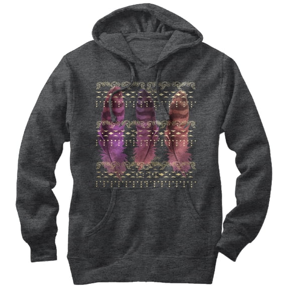 Men's Lost Gods Feather Dreams Pull Over Hoodie Charcoal Heather 2X Large