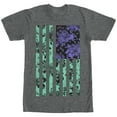 thumbnail image 1 of Men's Lost Gods Floral American Flag Graphic Tee Charcoal Heather Medium, 1 of 4