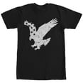thumbnail image 1 of Men's Lost Gods Flying Eagle American Flag  Graphic Tee Black 2X Large, 1 of 4