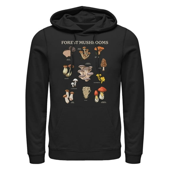 Men's Lost Gods Forest Mushrooms Pull Over Hoodie